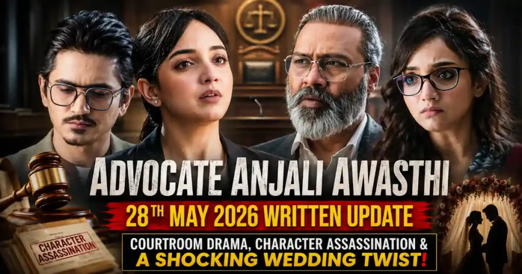 Advocate Anjali Awasthi 28th May 2026 Written Update: Courtroom Drama, Character Assassination, and A Shocking Wedding Twist!