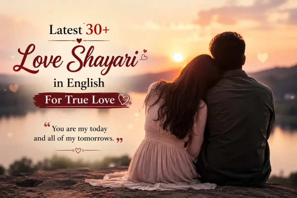 Latest 30+ Love Shayari in English For True Love