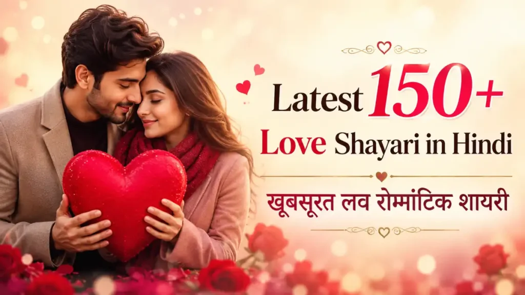 Latest 150+ Love Shayari in Hindi खूबसूरत लव रोमांटिक शायरी