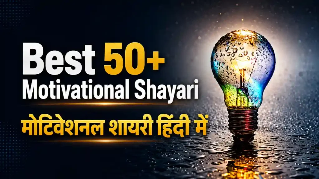 Best 50+ Motivational Shayari मोटिवेशनल शायरी हिंदी में