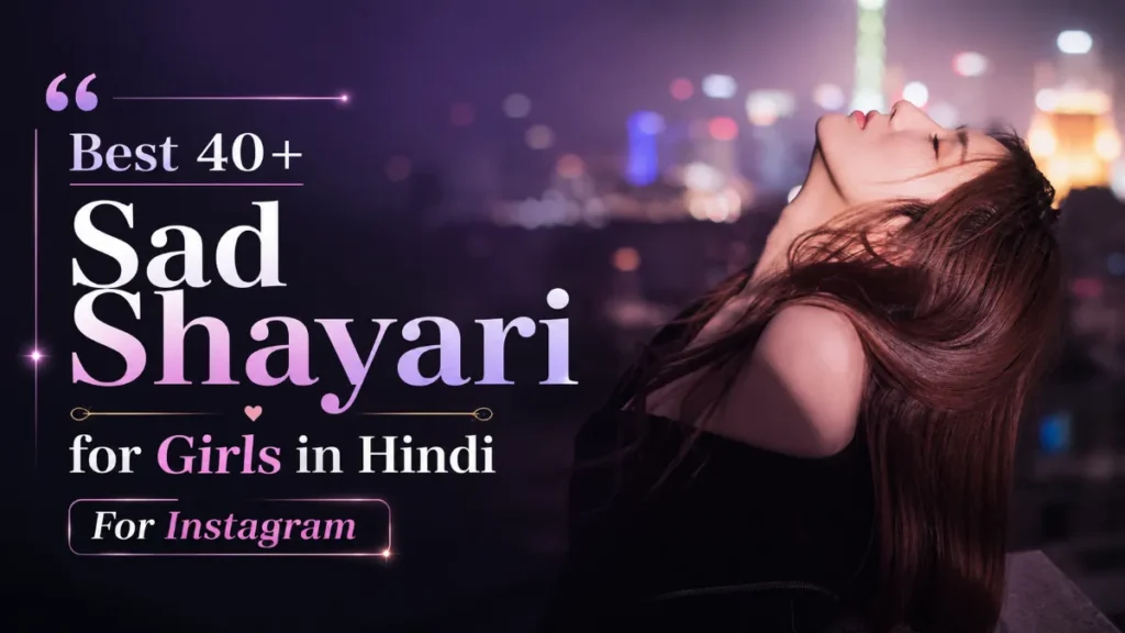 Best 40+ Sad Shayari for Girls in Hindi For Instagram